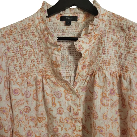 J Crew Soft Gauze Garden Top In Whimsy Paisley - Picture 2 of 7